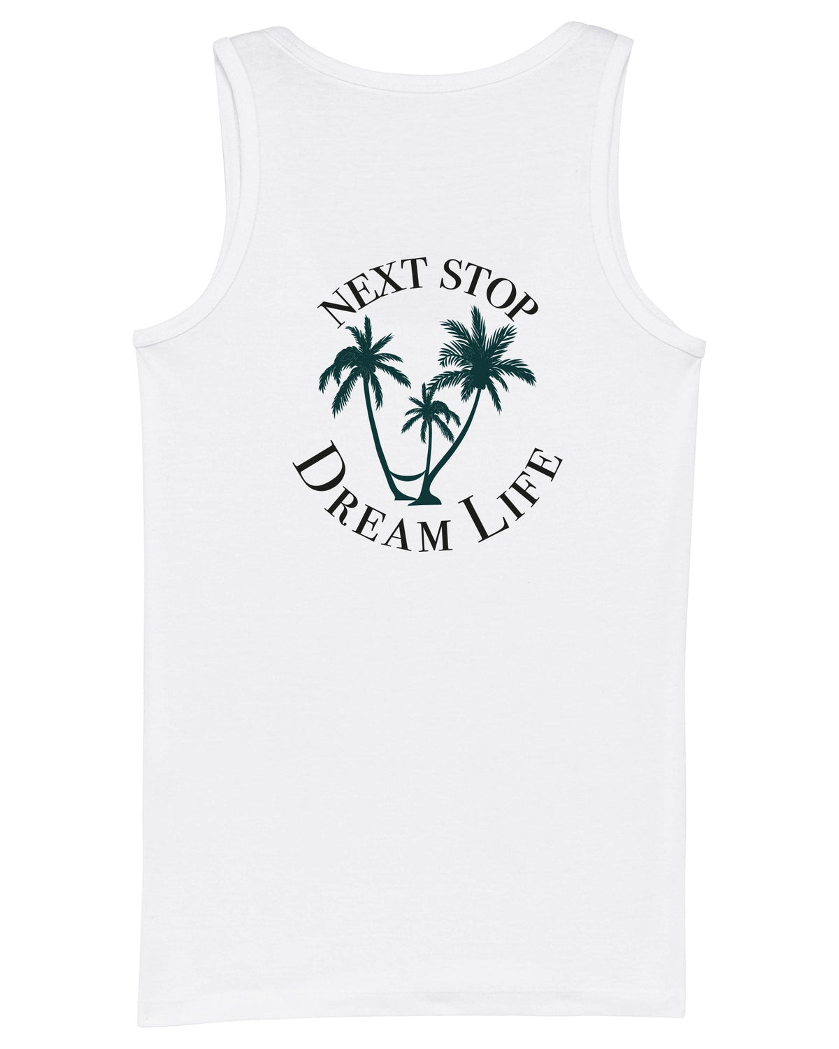 Woman Tank Top Next Stop Dream Life white